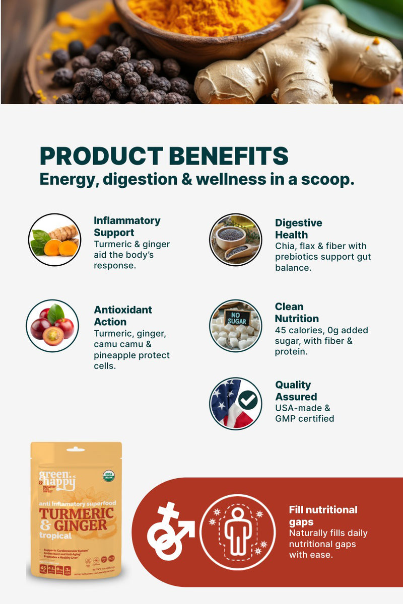 Green & Happy Turmeric & Ginger Tropical