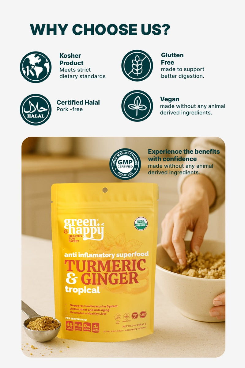 Green & Happy Turmeric & Ginger Tropical