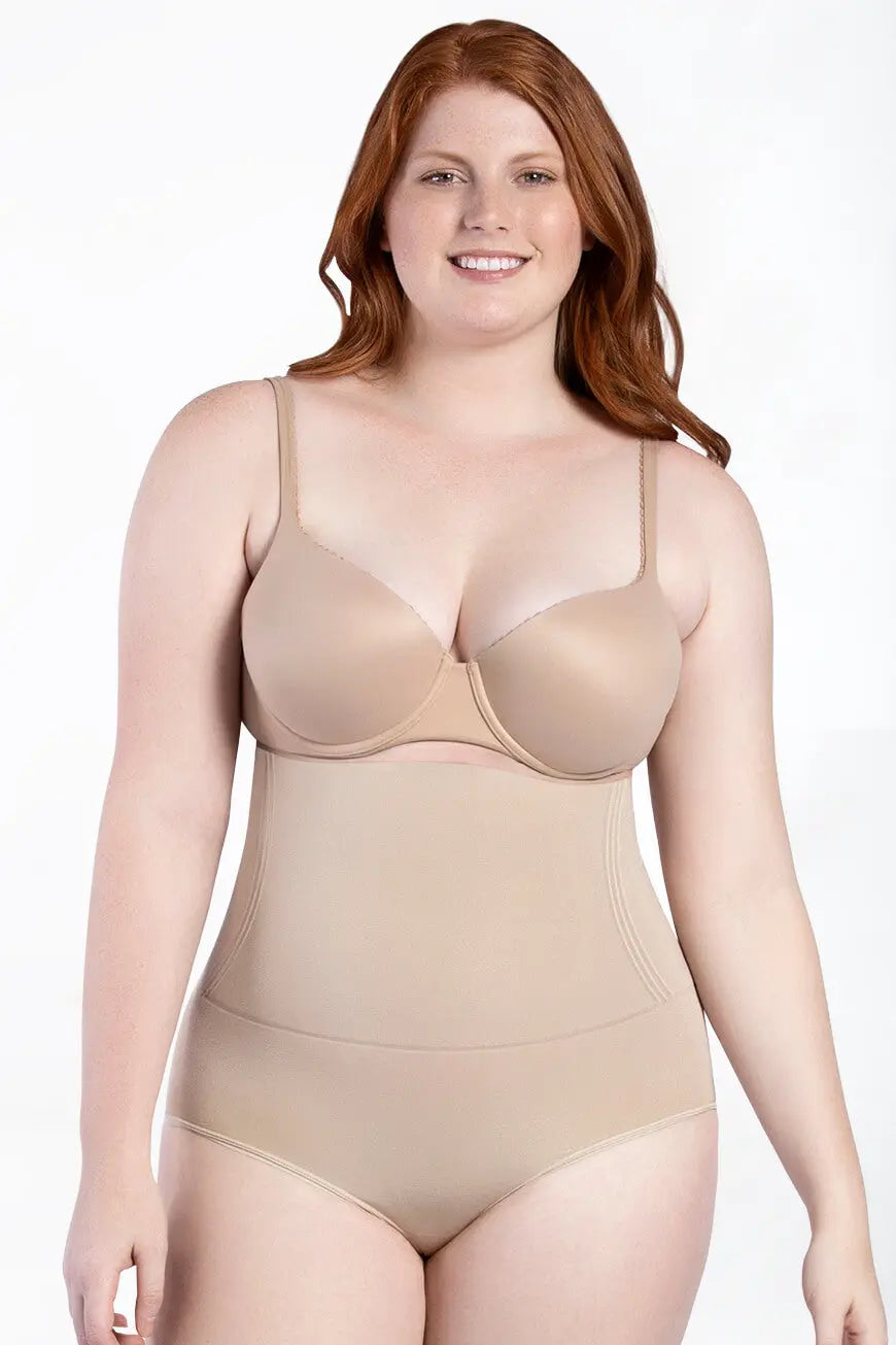 CURVEEZ High-Waisted Tummy Control Shapewear for Women | Panty Seamless  Underwear for Stomach Control & Waist Slimming