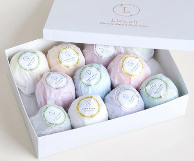 11 Bath Bombs Gift Box +  one Free Bomb to make 12 !! Lizush
