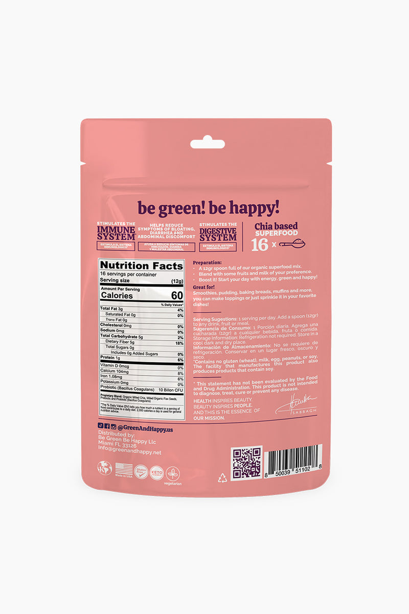 Green & Happy Probiotic & Chia