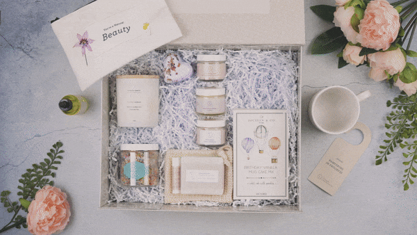 Birthday Gift Basket, Pampering Birthday Gift Box Lizush