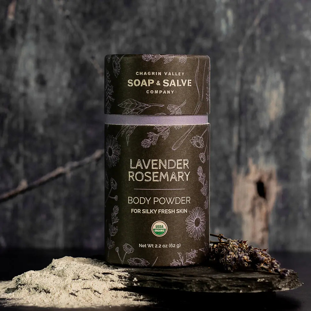 Body Powder Deodorant: Lavender Rosemary
