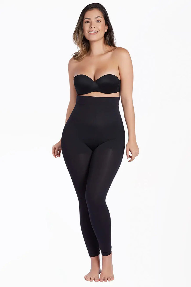 Winter made for layers bundle featuring two pairs of black shaping leggings with moderate compression and seamless design for all-day comfort.