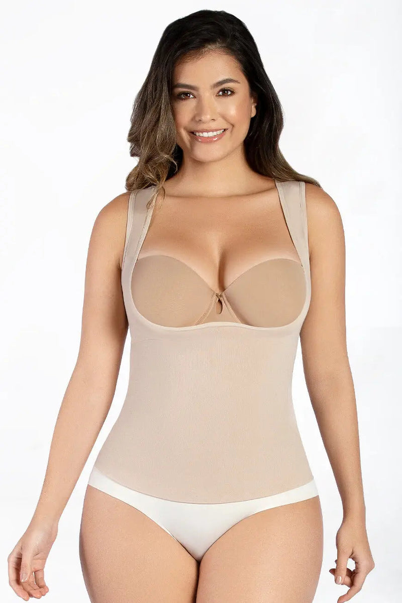 Three is Better Bundle shapewear set featuring three women wearing black, burgundy, and black cami shapers with TrueFit™ Technology for body contouring.
