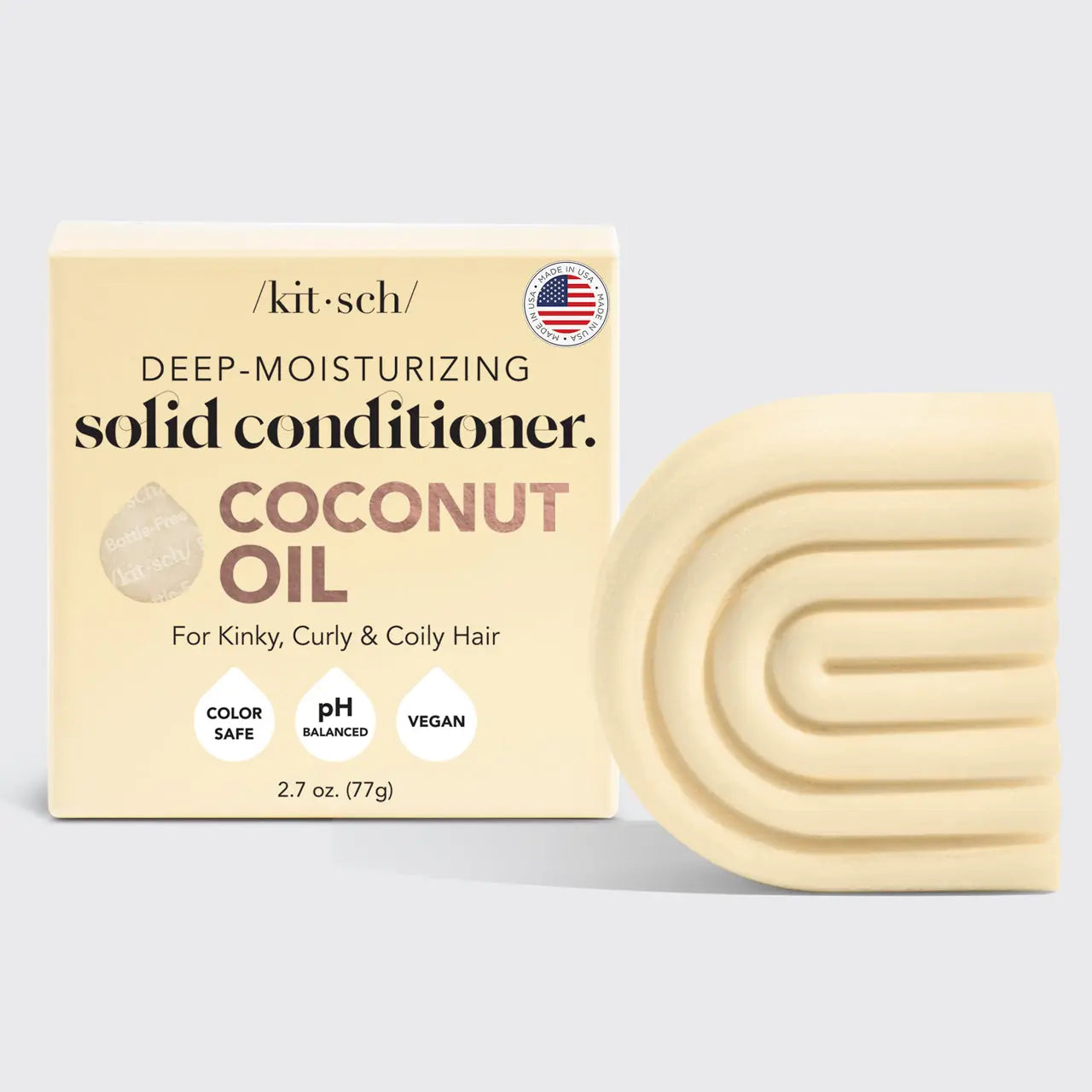 Coconut Oil Conditioner Bar for Dry Damaged Hair KITSCH