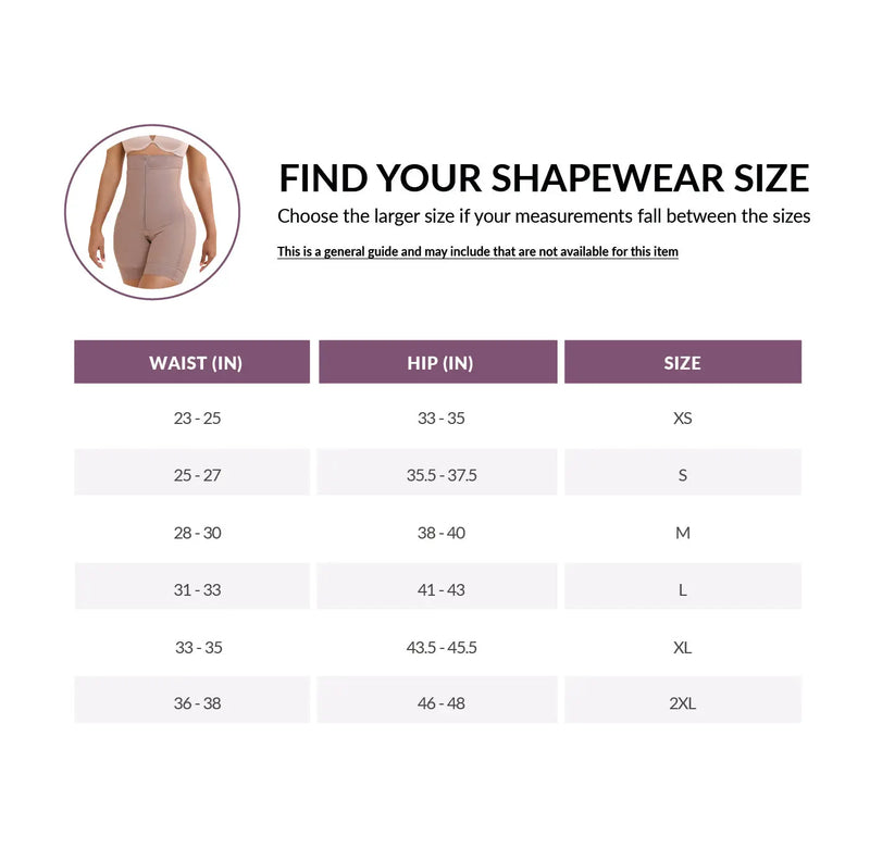 Curveez High Waisted Shorts H-Evolution shapewear in nude color offering tummy and butt control with firm compression for post-surgical support.