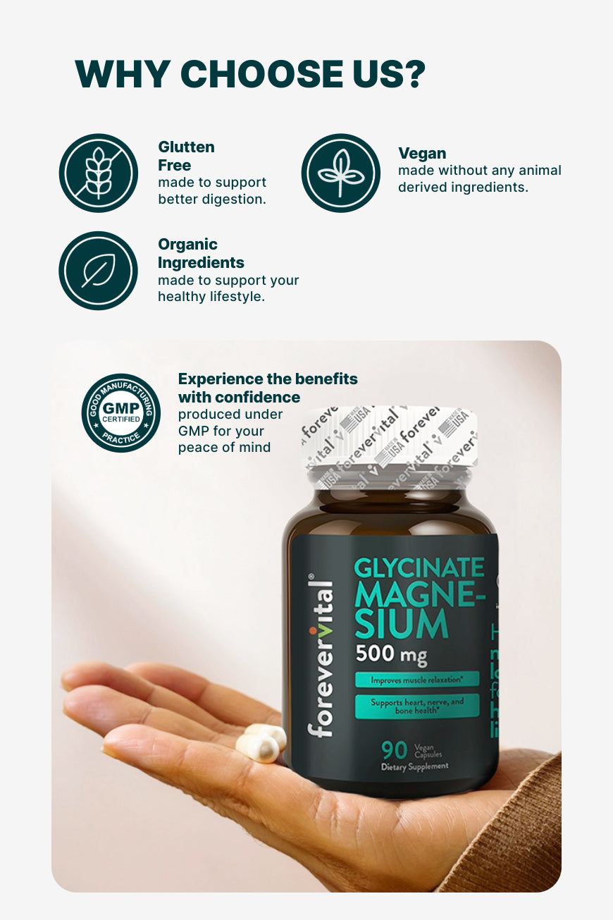 Forevervital Magnesium Glycinate 500mg