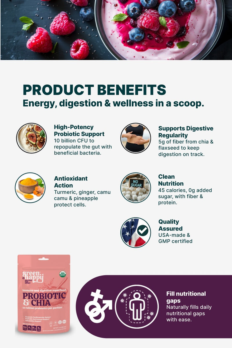 Green & Happy Probiotic & Chia