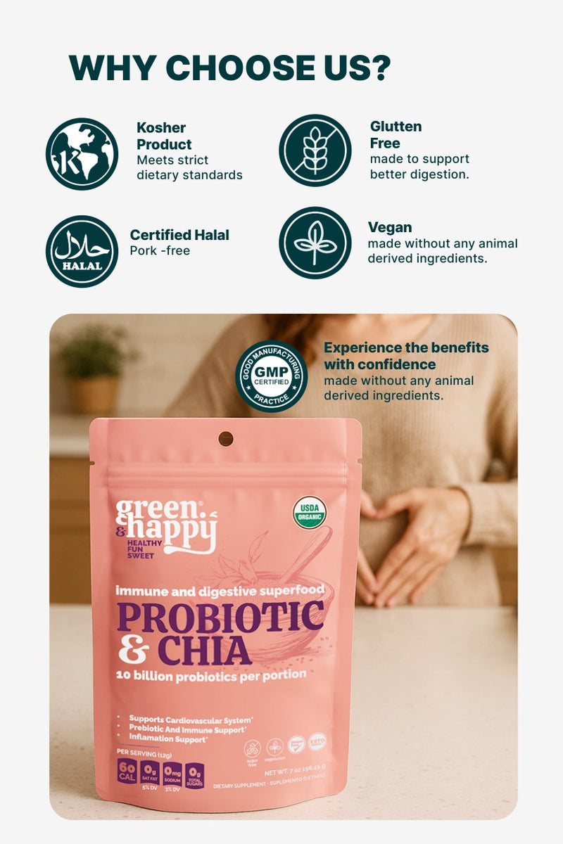 Green & Happy Probiotic & Chia