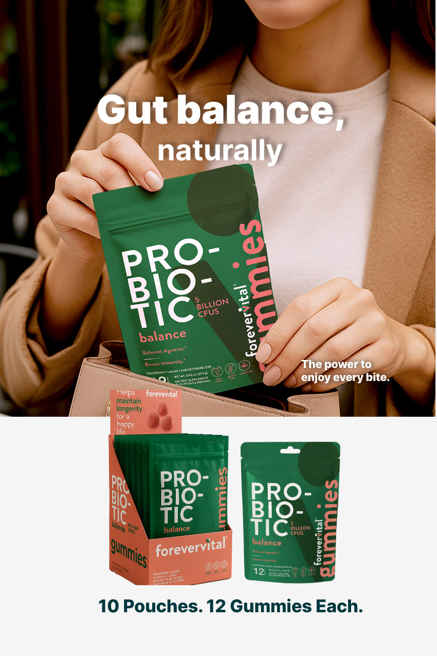 Forevervital Probiotic Gummies Dispenser x10