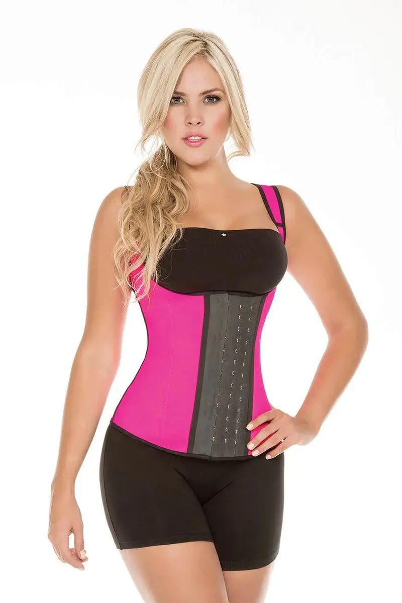 Sculpting Latex Vest Pink Neon