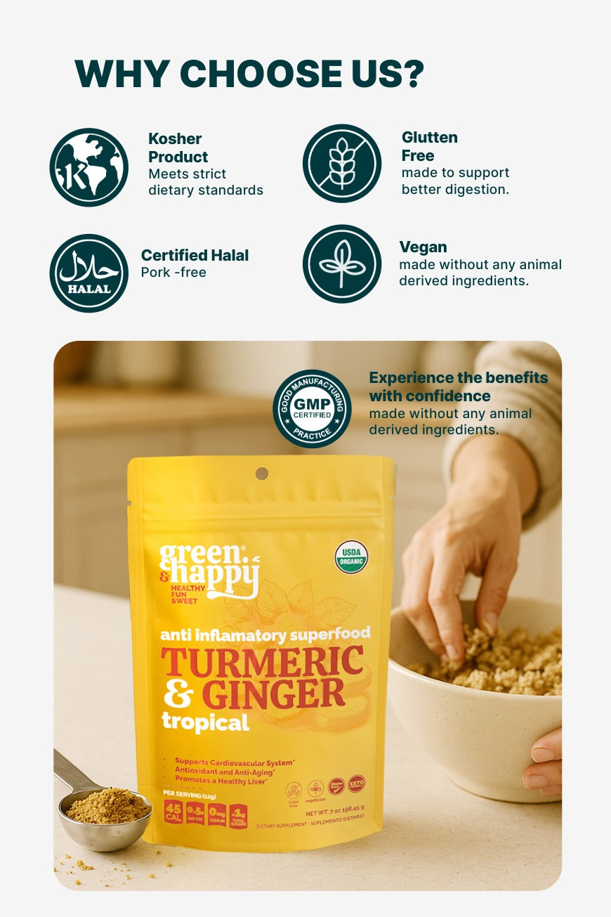 Green & Happy Turmeric & Ginger Tropical